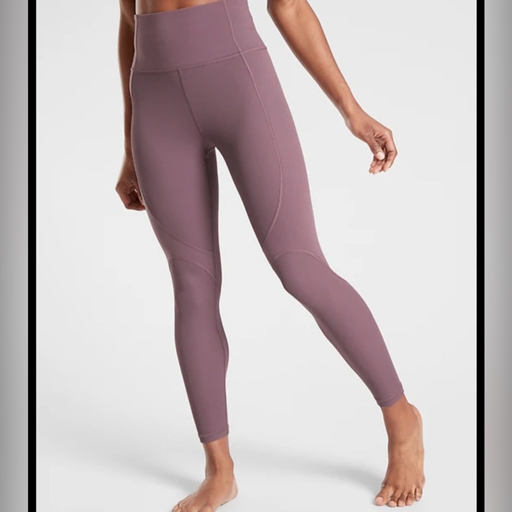 ATHLETA Purple High-Waisted Leggings